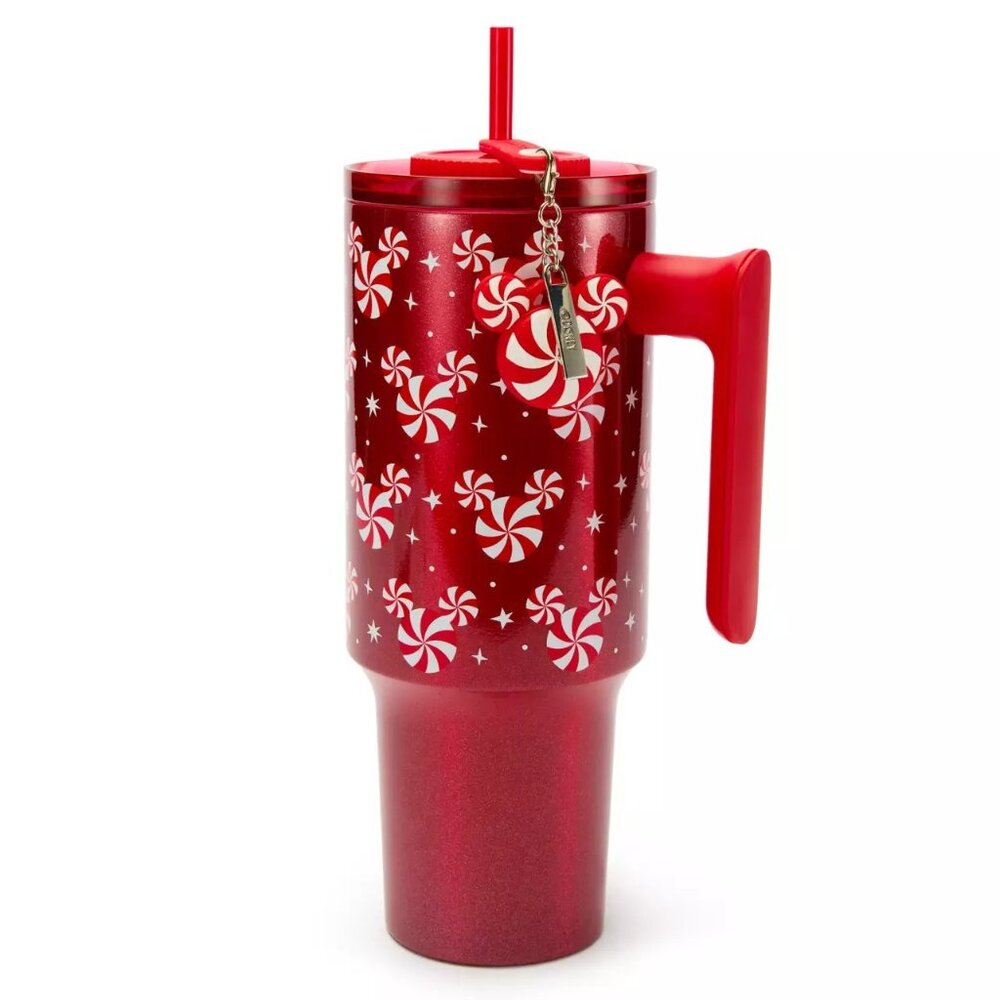 NIB Starbucks x Disney 2025 Mickey Peppermint Swirl 40oz Steel Tumbler - Picture 2 of 14